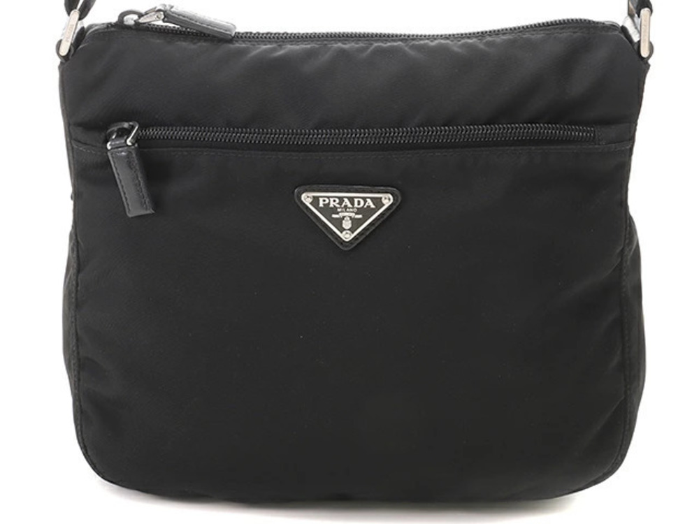 Prada Hobo Bag Black Saffiano Leather